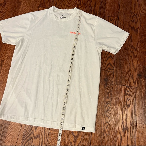 Birddogs Short Sleeve T Shirt Men’s Large White Blue Paisley Stretch Soft - Picture 8 of 8